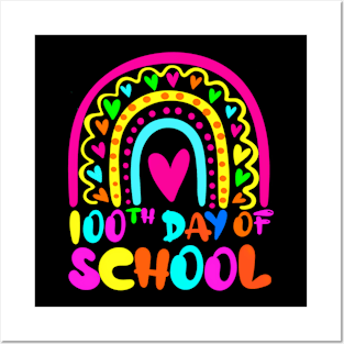 Rainbow 100 Days Of School 100Th Day Of School Posters and Art